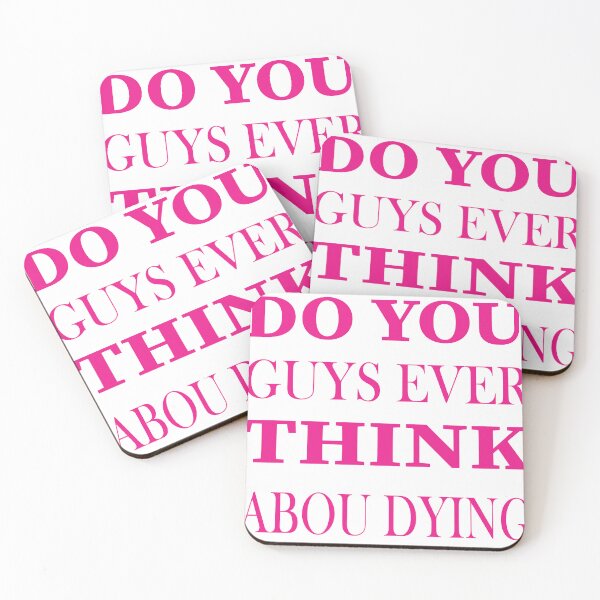 Item preview, Do You Guys Ever Think About Dying Funny Meme Sticker designed and sold by Trind-Tshirt.