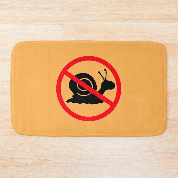 Item preview, No Snail Forbidden Zone Attention Sign Against Funny designed and sold by shirt-o-mat.