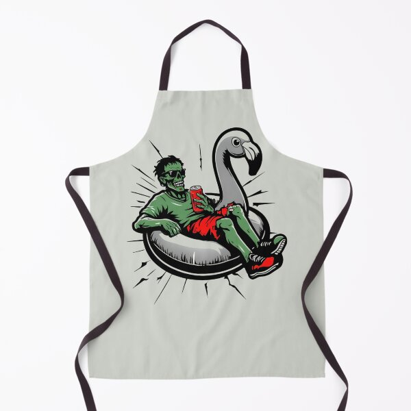 Item preview, Zombie Relaxing On Flamingo Float designed and sold by NightTimeJ.
