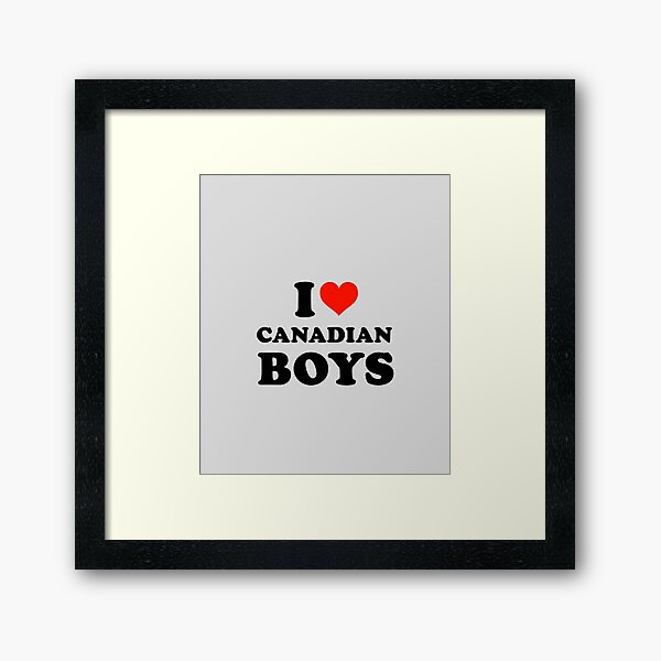 Aperçu de l'œuvre J'aime les garçons canadiens créée et vendue par Beautiricart.