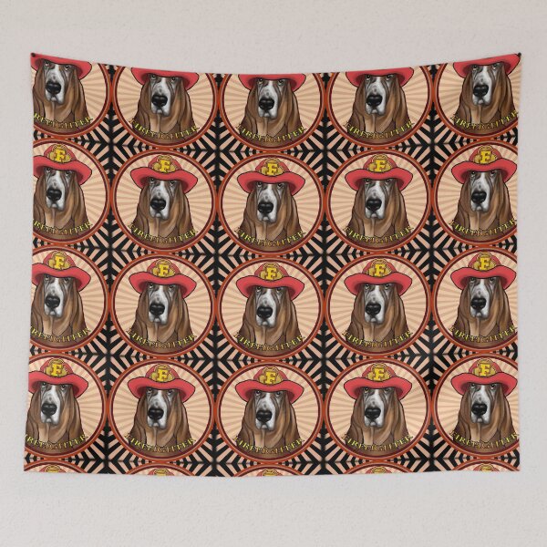 Item preview, Hound dog Firefighter designed and sold by artmuvz.