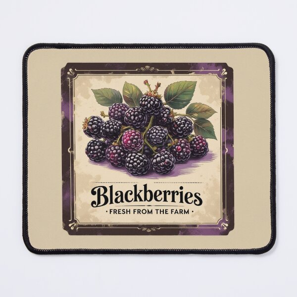 Item preview, Vintage Style Blackberry Label Highlighting Fresh Farm Produce designed and sold by Rue Market.