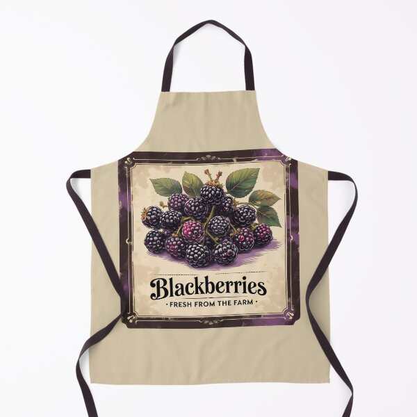 Item preview, Vintage Style Blackberry Label Highlighting Fresh Farm Produce designed and sold by Rue Market.