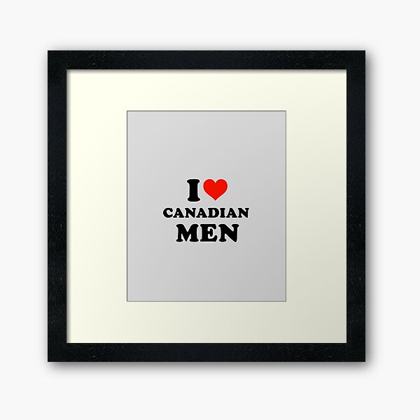 Aperçu de l'œuvre J'aime les hommes canadiens créée et vendue par Beautiricart.