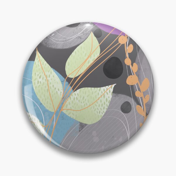 Item preview, Shapes And Leaves Abstract Art  designed and sold by art64.