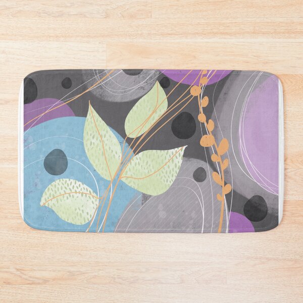 Item preview, Shapes And Leaves Abstract Art  designed and sold by art64.
