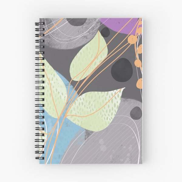 Item preview, Shapes And Leaves Abstract Art  designed and sold by art64.