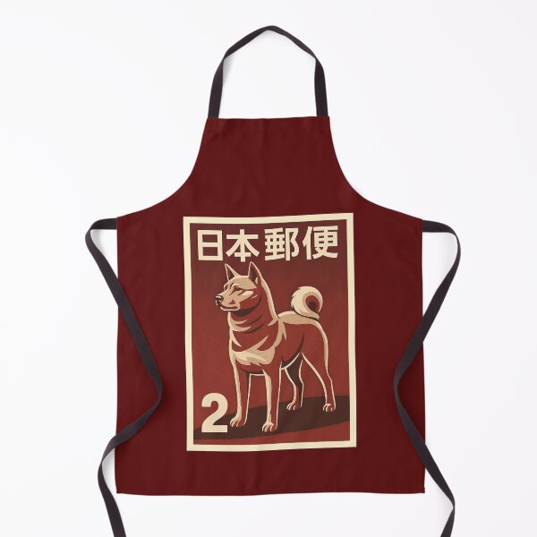 Item preview, Japanese Akita Dog Stamp Poster designed and sold by retrographics.