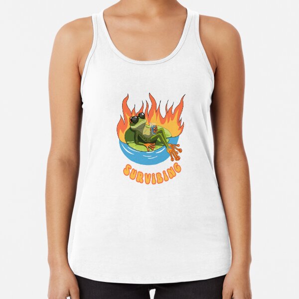 Item preview, Survibing Frog Summer Vibes for 2025 designed and sold by Kristi Brooks.