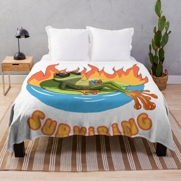 Item preview, Survibing Frog Summer Vibes for 2025 designed and sold by Kristi Brooks.