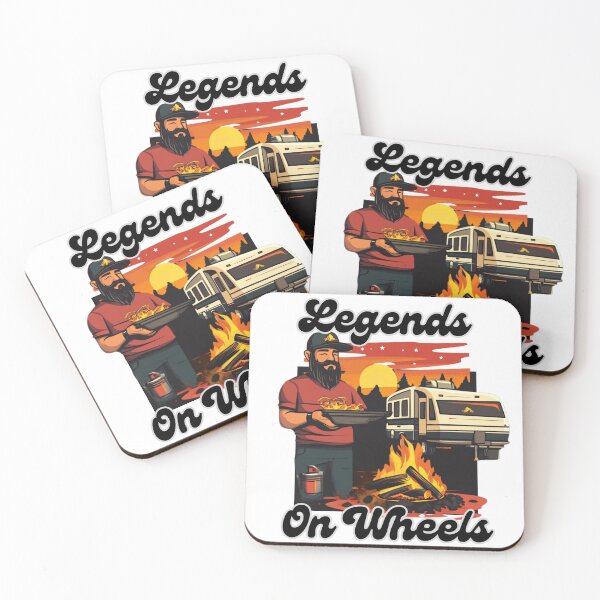 Item preview, Legends on Wheels – RV Life Campfire Cooking Design designed and sold by RoadNesters.