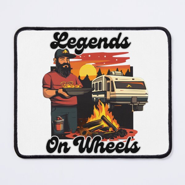 Item preview, Legends on Wheels – RV Life Campfire Cooking Design designed and sold by RoadNesters.
