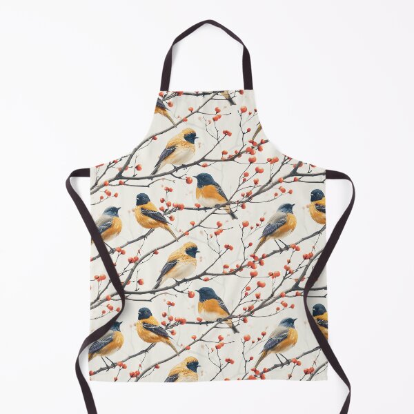 Item preview, Winter Birds on Berry Branches Pattern designed and sold by NTGUILTY.