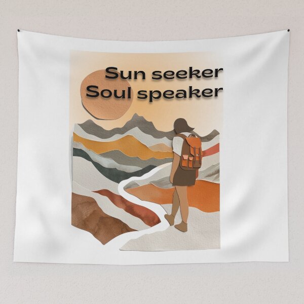 Item preview, Sun Seeker, Soul Speaker – Boho Spiritual Camper Design designed and sold by RoadNesters.