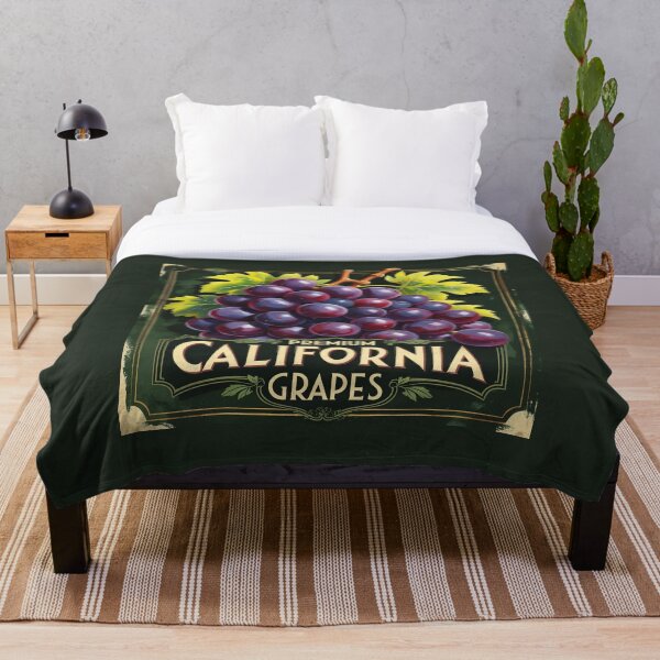 Item preview, Vintage Californa Grapes Crate Label designed and sold by Rue Market.