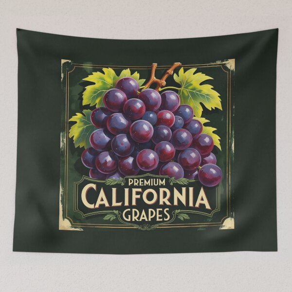 Item preview, Vintage Californa Grapes Crate Label designed and sold by Rue Market.
