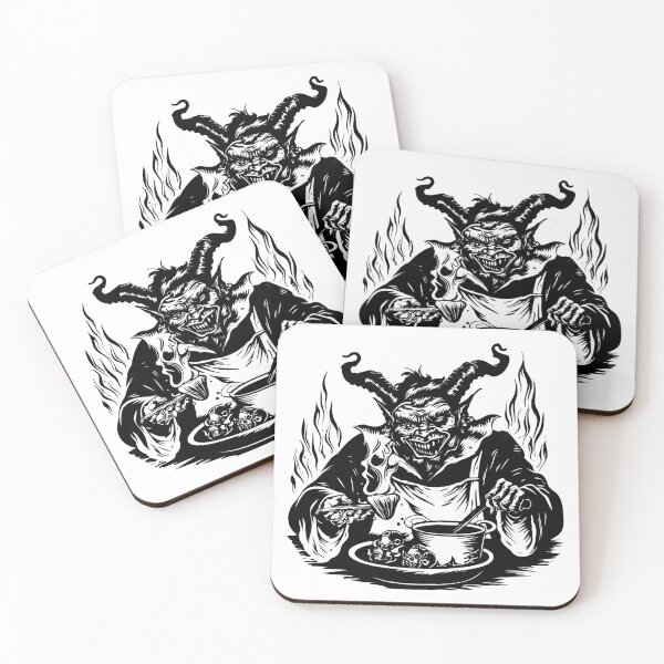 Item preview, Demon Cook Scene Chef Halloween Satan Evil Hot Pot Soup designed and sold by inkoutninja.