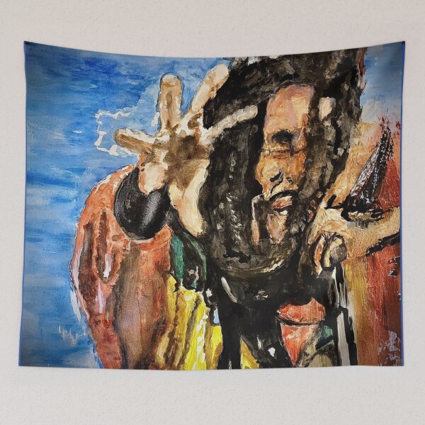 Item preview, Jamaica Reggae master blaster Bob Marley, Jammin designed and sold by Art by Fruitcake.