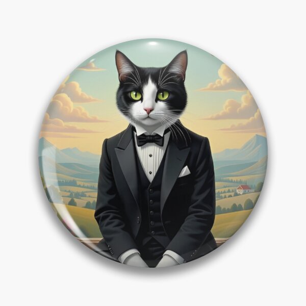 Item preview, Windowsill is His Spot—In Tux or Not designed and sold by AJSRPrints.