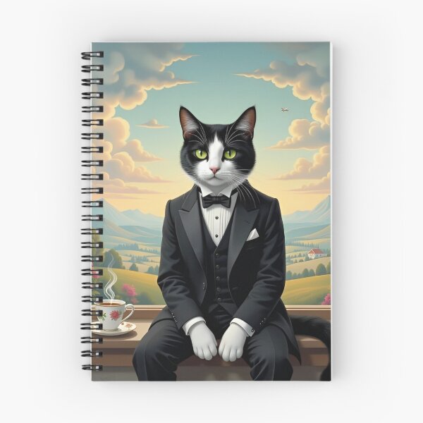 Item preview, Windowsill is His Spot—In Tux or Not designed and sold by AJSRPrints.