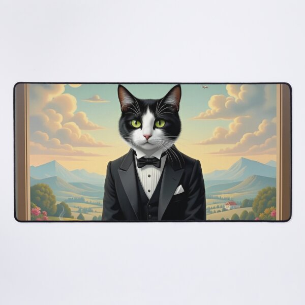 Item preview, Windowsill is His Spot—In Tux or Not designed and sold by AJSRPrints.