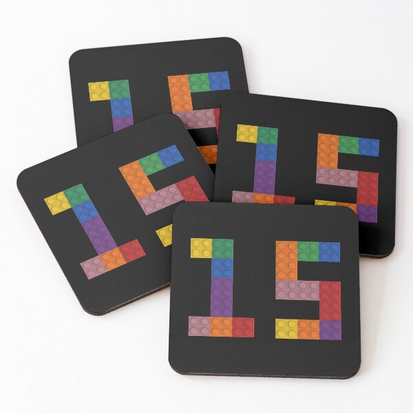 Item preview, 15 numbering made of bricks designed and sold by Brickification.