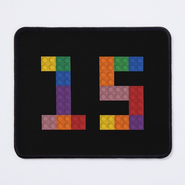 Item preview, 15 numbering made of bricks designed and sold by Brickification.
