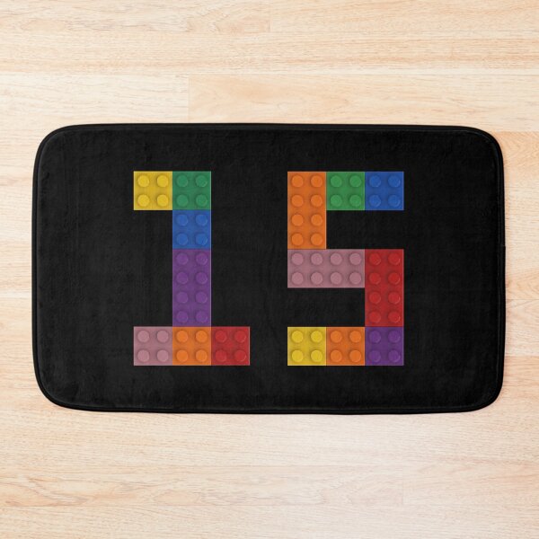 Item preview, 15 numbering made of bricks designed and sold by Brickification.