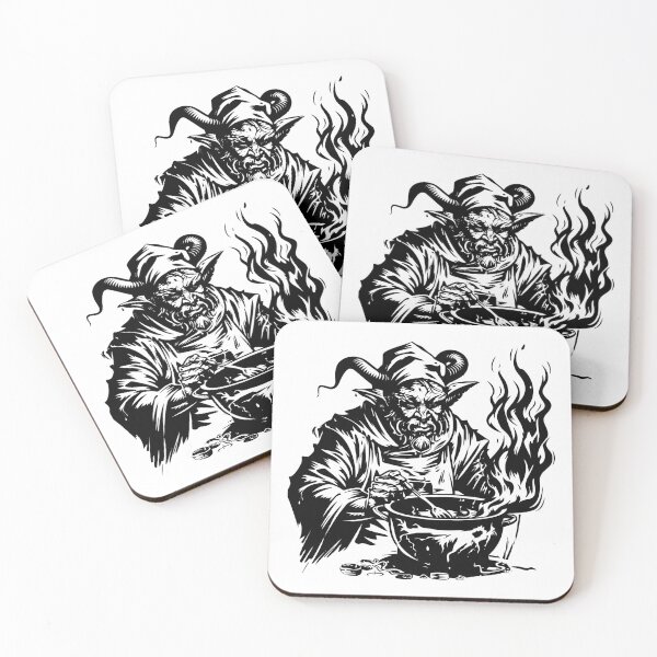 Item preview, Demon Cook Scene Chef Halloween Satan Evil Hot Pot Soup designed and sold by inkoutninja.