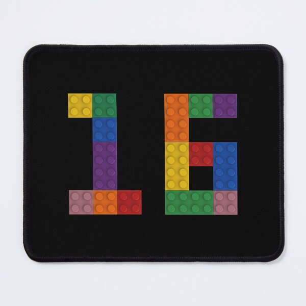Item preview, 16 numbering made of bricks designed and sold by Brickification.