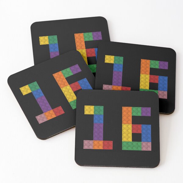 Item preview, 16 numbering made of bricks designed and sold by Brickification.