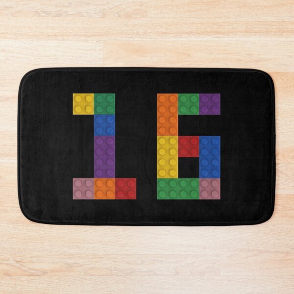 Item preview, 16 numbering made of bricks designed and sold by Brickification.