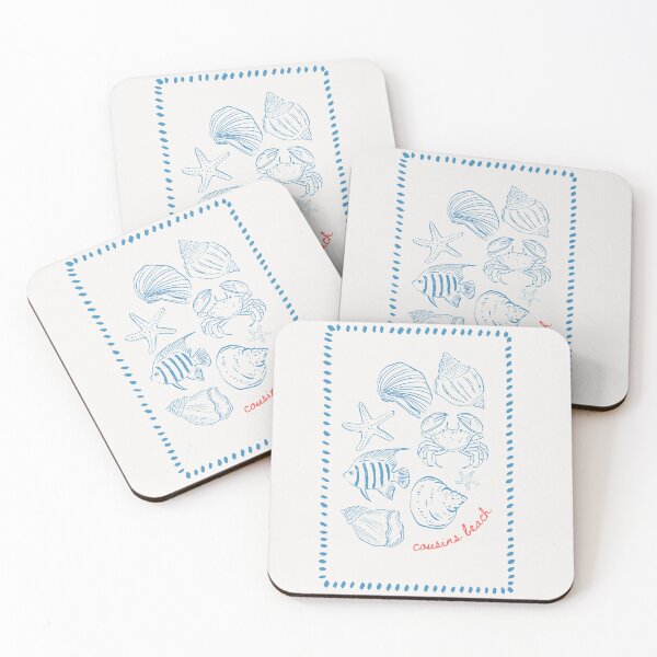 Item preview, cousins beach blue coastal print designed and sold by amyshira7.