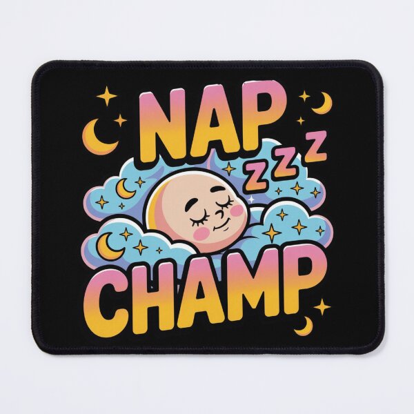 Item preview, Nap Champ Funny Sleep Lover Lazy Days Pajama Mood Quote designed and sold by MagicSD Designs.