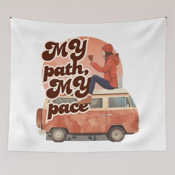 Item preview, My Path, My Pace – Empowering Solo Travel Quote designed and sold by RoadNesters.
