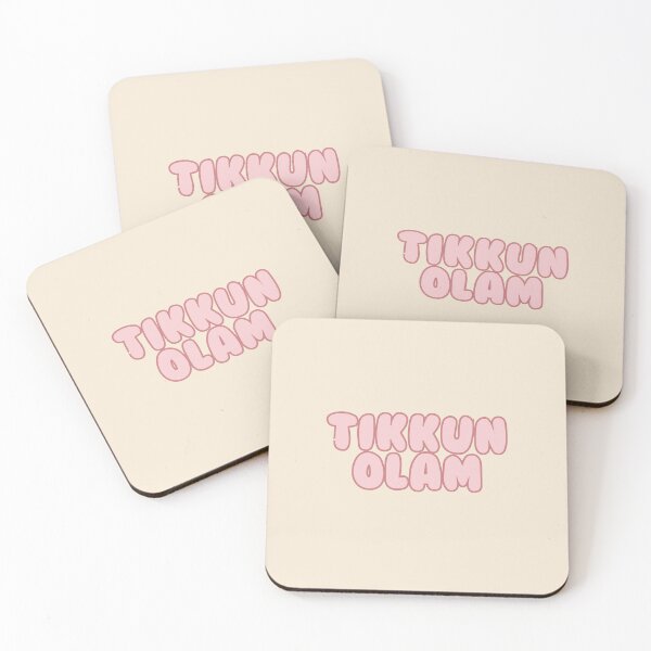 Item preview, tikkun olam pink duotone bubbly letters - jewish value designed and sold by jessicaleah15.