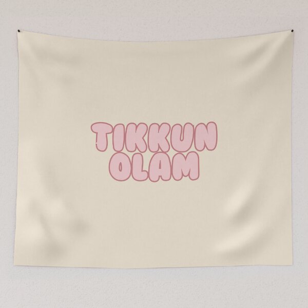 Item preview, tikkun olam pink duotone bubbly letters - jewish value designed and sold by jessicaleah15.