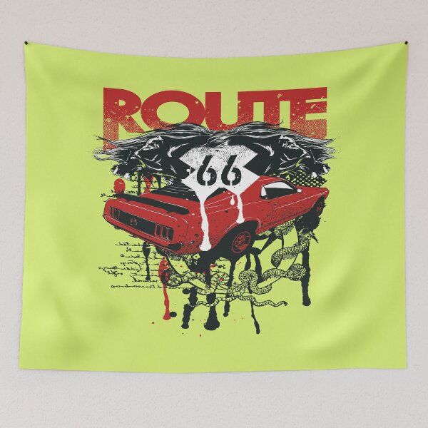 Item preview, route 66 red car designed and sold by  Bride of the desert.
