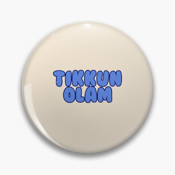 Item preview, tikkun olam blue duotone bubbly letters - jewish value designed and sold by jessicaleah15.