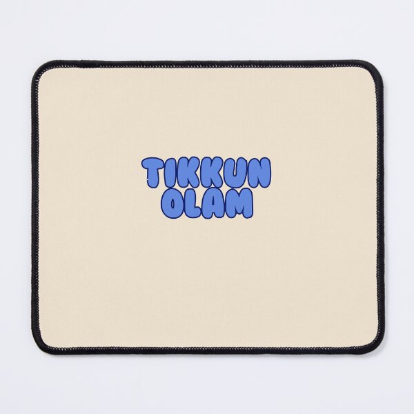 Item preview, tikkun olam blue duotone bubbly letters - jewish value designed and sold by jessicaleah15.