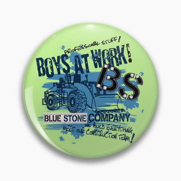 Item preview, boys at work blue stone company designed and sold by  Bride of the desert.