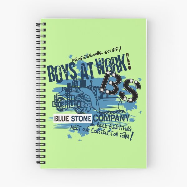 Item preview, boys at work blue stone company designed and sold by  Bride of the desert.