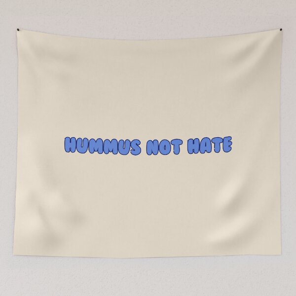 Item preview, SPREAD HUMMUS NOT HATE BLUE DUOTONE - JEWISH VALUES designed and sold by jessicaleah15.