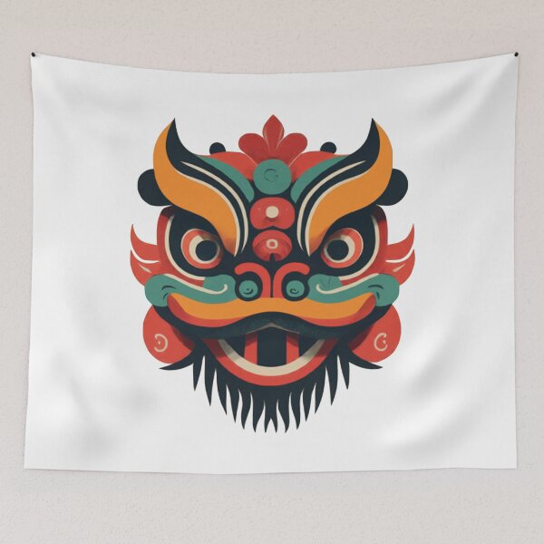 Item preview, Lion Dance | Colorful Design, Chinese New Year Decoration, Cute Animal for Kids & Adults, Fun Gift Idea designed and sold by Vendeloc.