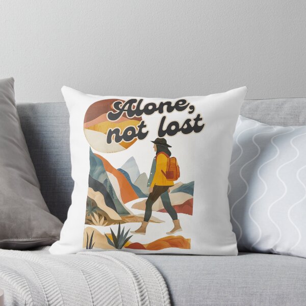 Item preview, Alone Not Lost – Empowering Travel Quote designed and sold by RoadNesters.