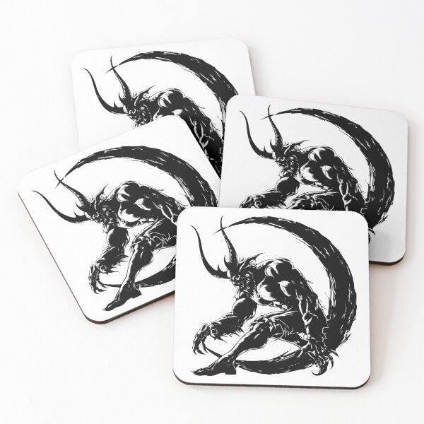 Item preview, Halloween Demon Evil Moon Monster Satan Underworld Scene designed and sold by inkoutninja.