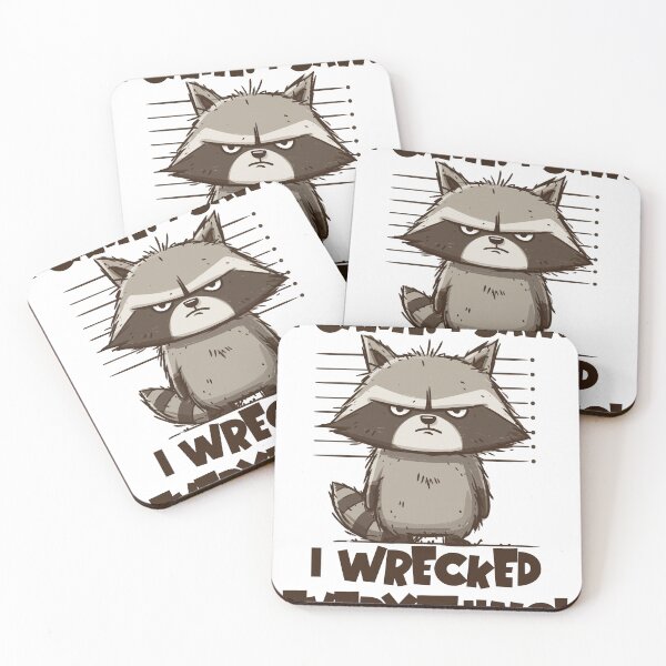 Item preview, I Came. I Saw. I Wrecked Everything – Funny Raccoon Chaos Art designed and sold by Critters & Quirks.