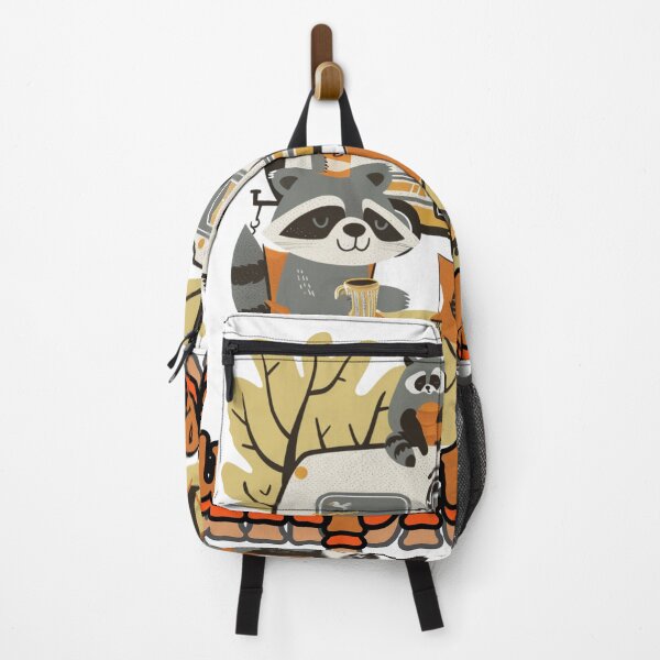 Item preview, Unplugged – Cozy RV Camping Scene with Raccoons by the Fire designed and sold by RoadNesters.