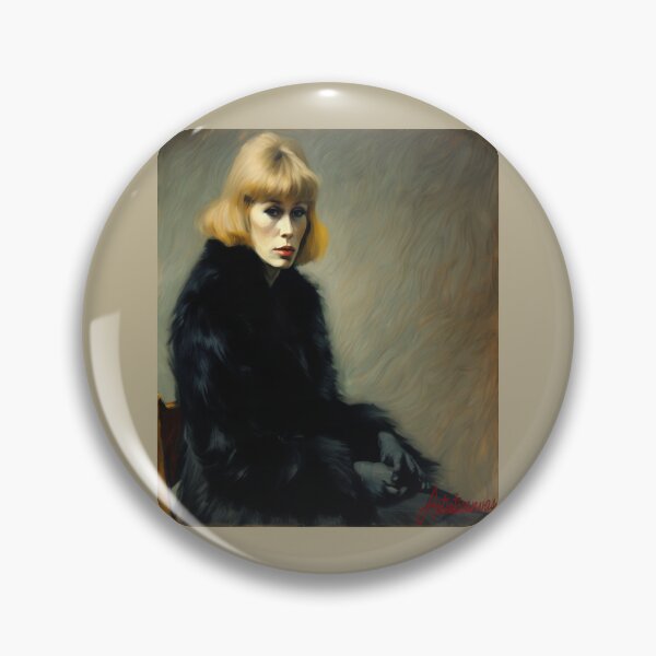 Artikelvorschau, „Dekadente Eleganz: Marianne Faithfull im Pelz“ entworfen und verkauft von Artisticanvas.