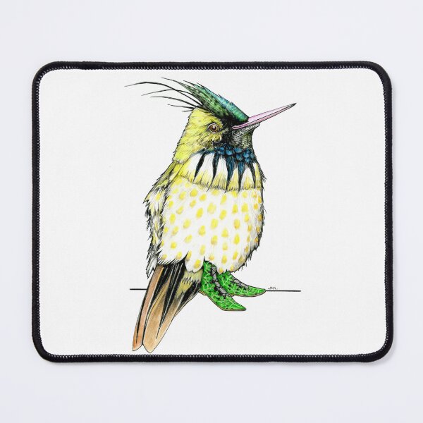 Item preview, Black-crested Coquette in Fairy Shoes designed and sold by JimsBirds.